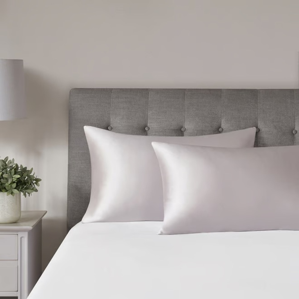 Madison Park 25-Momme Mulberry Silk Pillowcase, Queen, Pink